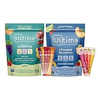 Ultima Replenisher Daily Electrolyte Drink Mix – Mocktini Variety & Original Variety, 36 Stickpacks – Hydration Packets with 6 Electrolytes & Minerals – Keto, Non-GMO & Sugar-Free Electrolyte Powder