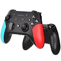 Switch Controller, Wireless Pro Switch Controller for Nintendo Switch/Lite/OLED, Nintendo Switch Controller with Dual Vibration, Gyro Axis, Motion Support Wake Up and Adjustable Turbo