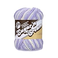 Lily Sugar 'N Cream The Original Ombre Yarn, 2oz, Gauge 4 Medium, 100% Cotton, Spring Swirl - Machine Wash & Dry