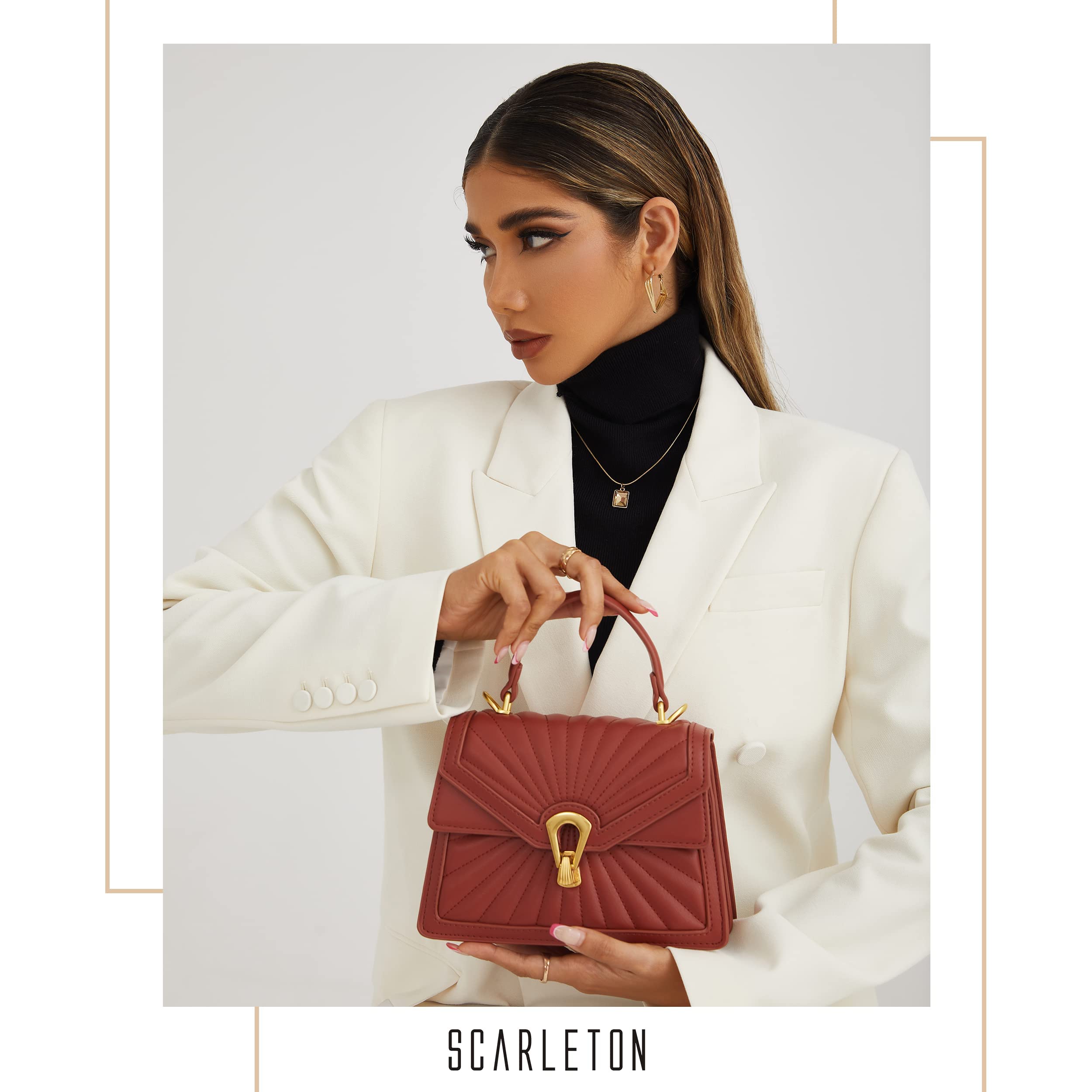 Scarleton Crossbody Bags for Women, Handbags for Women, Top Handle Satchel Purses for Women, Shoulder Bag Purse, H2100