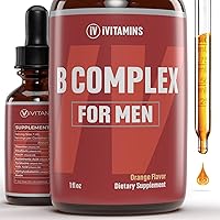 B Complex Vitamins for Men | Vitamin B Complex | B Complex | B Complex Vitamins | Super B Complex | B Vitamins Complex | VIT B Complex | B Complex Liquid | B Complex Vitamin Supplement | 1 fl oz