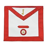 7th Degree Scottish Rite Masonic Apron - [Red & White]