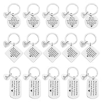 Xiahuyu 15 Pcs Thank You Gifts Keychain Bulk Employee Appreciation Gifts Make a Difference Gifts for Staff Employee Coworker Thank You Gifts for Nurse Doctor Teacher Mentor Coach Social Worker