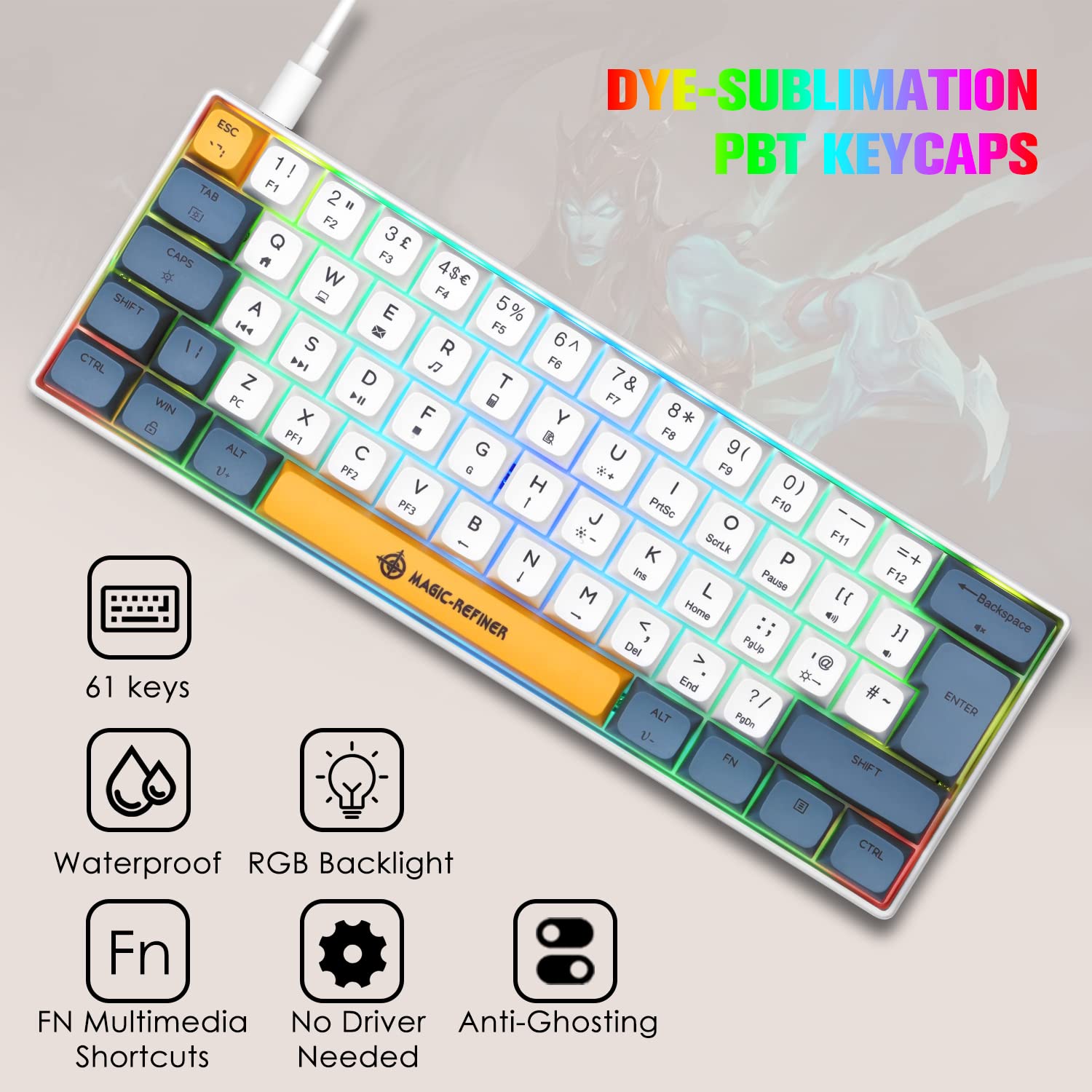 lvl up kit color changing keyboard