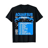 Aquarius Zodiac Birthday Facts Of Aquarius Novelty T-Shirt
