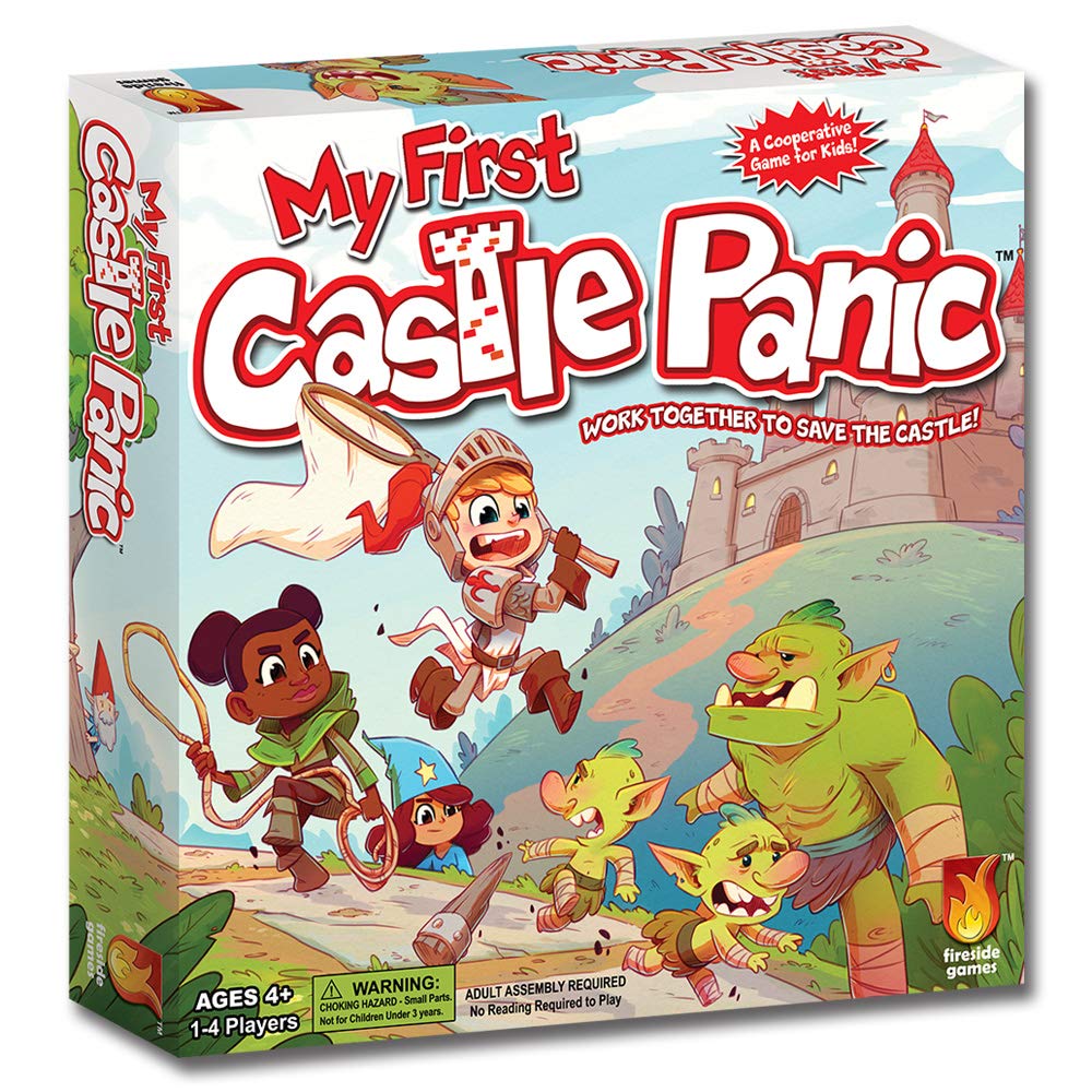 Fireside Games My First Castle Panic Game – Fantasy Strategy Board Games for Kids 4-6 & 6-8 – 1-4 Players, No Reading Needed, 20 Min. Cooperative Games for Preschoolers – Kids Board Games Ages 4-8