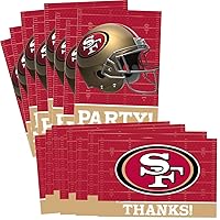 San Francisco 49ers Invitations & Thank You Card Sets (3.88