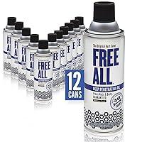 Free All Deep Penetrating Oil Rust Remover, Loosen Rusty Nuts & Bolts, Screws, Clamps, Pipes, 11 oz. Aerosol, 12 Pack
