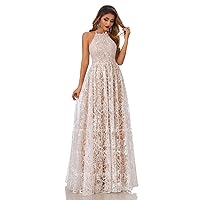 Sheergirl Bridal Boho Wedding Dresses Elegant Lace Floor Length Formal Gowns for Wedding Evening Party Women's Prom Dresses