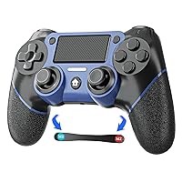 Bidfoce Controller for Ps4 Remote Control Compatible with Playstation 4/Slim/Pro/PC, Wireless Gaming Controllers with Double Vibration/6-Axis Motion Sensor/Programmable Back Buttons【Upgraded】