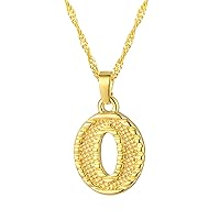 KOHOTA Initial Necklace for Women 18K Gold Plated Letter Necklace A-Z Alphabet Pendant Personalized Name Monogram Necklace