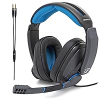 EPOS Sennheiser GSP 300 Gaming Headset with Noise-Cancelling Mic, Flip-to-Mute, Comfortable Memory Foam Ear Pads, Headphones for PC, Mac, Xbox One, PS4, Nintendo Switch, and Smartphone compatible.