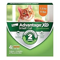 Advantage XD Small Cat Flea Prevention & Treatment For Cats 1.8-9lbs. | 4-Topical Doses, 2-Months of Protection Per Dose