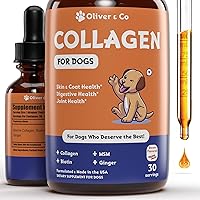 Collagen for Dogs - Dog Collagen - Liquid Collagen for Dogs - Itch Relief for Dogs - Dog Liquid Collagen - Liquid Collagen Dogs - Collagen Supplement for Dogs - Collagen Dogs - 1 fl oz - Bacon Flavor