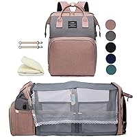Diaper Bag Backpack with Changing Station: Pink Baby Toddler Bags for Girls Boys Women Large Big Travel backpack Pañaleras Modernas Para Bebe Niña Newborn Essential mom Must Have Baby Registry Search
