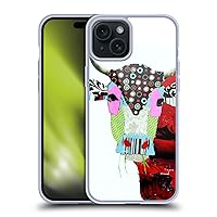 Head Case Designs Officially Licensed Michel Keck Cow 2 Animals Soft Gel Case Compatible with Apple iPhone 15 Plus and Compatible with MagSafe Accessories