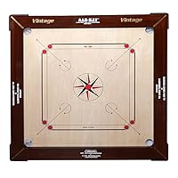 KNK AAR Kay Carrom Board Jumbo Carrom Indoor Family Game Jumbo Board Approved by International Carrom Federation Scratch & Water Resistant (36mm)