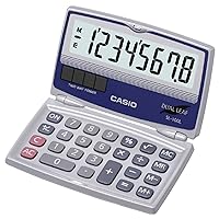 Casio SL-100L Basic Solar Folding Compact Calculator, Multicolor