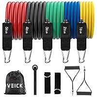 VEICK Resistance Bands, Exercise Bands, Workout Bands, Resistance Bands for Working Out with Handles for Men and Women, Exercising Bands for Fitness Weights Work Out at Home