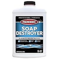 Roebic K-87-SD, Grease And Paper Digester: Exclusive Bacteria Eliminates Buildup in Septic Tank Pipes - 32 Fl Oz (Pack of 1)