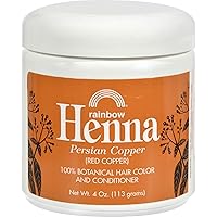 Henna Hair Color and Conditioner Persian Copper, 4 oz., Red