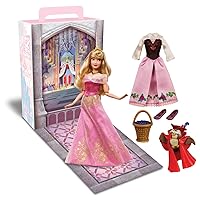 Store Official Aurora Story Doll, Sleeping Beauty, 11 Inches, Fully Posable Toy in Glittering Outfit - Suitable for Ages 3+ Toy Figure, Gifts for Girls, New for 2023?