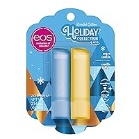Holiday Lip Balm Gift- Sugar Cookie & Vanilla Toffee, Stocking Stuffers, All-Day Moisture Lip Care, 0.14 oz, 2-Pack