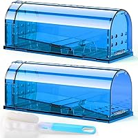 Mouse Traps, Humane Mouse Trap, Easy to Set, Mouse Catcher Quick Effective Reusable and Safe for Families -2 Pack (Blue)