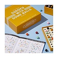 Sudoku with Some Balls Sudoku Game Set from Sudoku with a Twist, Perfect for Traveling, 7.8