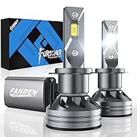 FAHREN H7 High-Efficiency Lighting Bulbs, 20000 Lumens Super Bright, 6500K Cool White H7 Bulb for Halogen Replacement, IP68 Waterproof Pack of 2