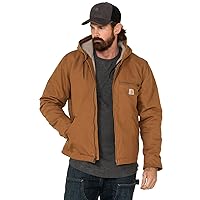 Carhatt Mens Relaxed Fit Washed Duck SherpaLined Jacket