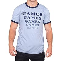 Amusement Park Games Games Games Light Blue T-Shirt Tee