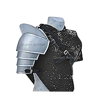 Steel pauldron single pauldron pauldron larp armor larp pauldron armor shoulder knight armor medieval armor crusader costume leather