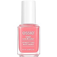 essie Treat, Love and Color, Strength and Color Nail Care Polish, Take 10, Full Coverage Peach Coral with Pink Undertones, 0.46 Ounce