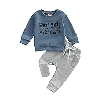 Valentines Day Newborn Baby Boy Girls Clothes Letter Heart Printed Long Sleeve Romper Todder Pullover Tops Pants