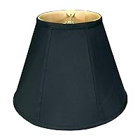 Royal Designs, Inc. BSO-707-12BLK Deep Empire Bell Lamp Shade, Black
