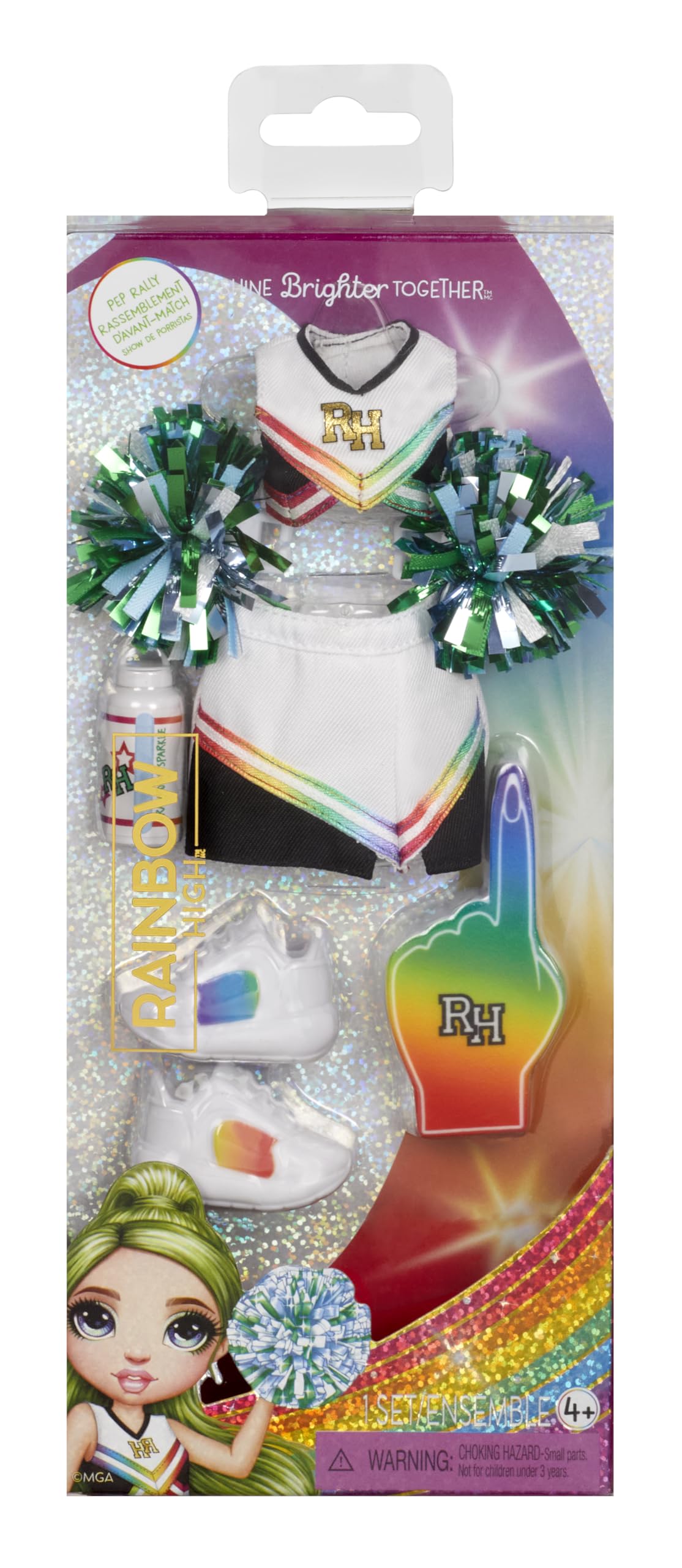 Rainbow High Fashion Packs, Includes Full Outfit, Shoes, Jewelry and Play Accessories. Mix & Match to Create Tons of Fun Looks. Kids Toy Gift Ages 4-12 Years Old
