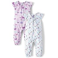 The Children's Place baby-girls And Newborn Sleeveless Rompers 2-pack