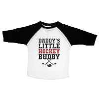 | Compatible with Onesies Brand Baby Bodysuit | Funny Baby Apparel | Daddys Little Hockey Buddy | Hockey Unisex Romper