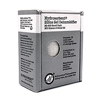 HYDROSORBENT® Silica Gel Dehumidifier (200gm - 1 Pack) - Silica Gel Packets w/Built-In Color Changing Indicator for Reactivation - Carton Moisture Absorbers for Food Storage - Desiccant Dehumidifier