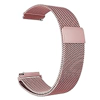 Men's Watchbands General Quick Release Watch Strap Magnetic Closure Stainless Steel Watch Band Replacement Strap 14mm 16mm 18mm 20mm 22mm 24mm 23mm (Color : Rose Pink)