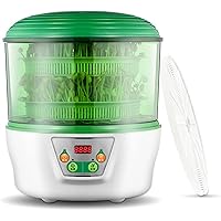 Bean Sprout Machine, Yogurt Machine Seed Germination Kit Automatic Germination Machine Intelligent Irrigation Constant Temperature Electric Germination Machine-1/