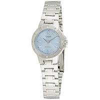 Casio Women's Quartz Analog LTP-1177A-2A Light Blue Analog Quartz Dial Silver Metal Fashion Watch