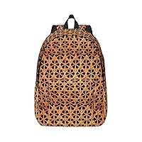 Wicker Woven Grid Large Capacity Backpack, Men'S And Women'S Fashionable Travel Backpack, Leisure Work Bag,