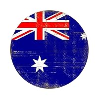 10 Pieces Australia Flag Laptop Stickers Patriotic Flag Decals Stickers Patriotic Decorations Round Labels Aesthetic Paster Gift Packing Decorative Labels Envelope Seals 2inch