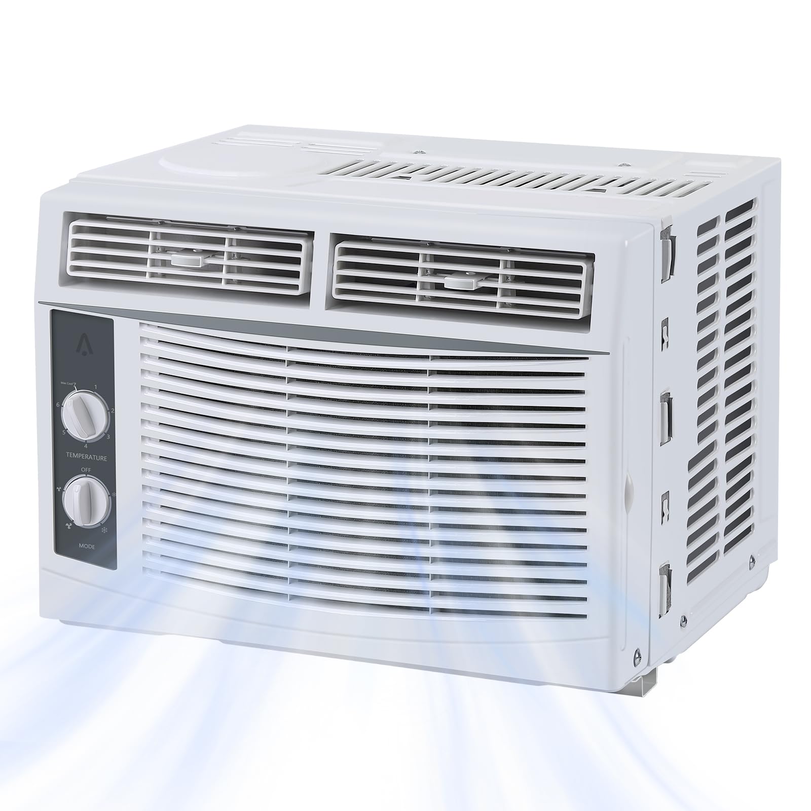 GAOMON 5,000 BTU Window Mounted Air Conditioner - Efficient Cooling Small Window AC Units with Easy-to-Use Mechanical Controls and Washable Filter, Cool up to 150 Sq.Ft., 110-115V