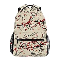 ALAZA Japanese Cherry Blossom Sakura Vintage Large Backpack Personalized Laptop iPad Tablet Travel School Bag with Multiple Pockets