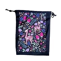 Altar Tarot Rune Bag Print Pouch with Drawstring Tarot Bag Dices Bag Card Bag Jewelry Bag Travel Gift Bag for Women Men Tarot Bags and Pouches Velvet-Tarot Bag Tarot Bags with Drawstrings