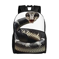 Laptop Backpack 16.1 Inch with Compartment Cobra Snake Laptop Bag Lightweight Casual Daypack for Travel