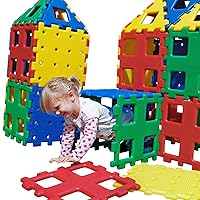 Polydron Kids XL Set 3 Educational Construction Toy - Multicolored - Children Creative Building Kit - Outdoor Playset - 2+ Years - 36 Pieces